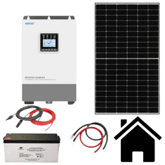 VS ELEKTRO Solárna súprava, Hybrid I Kapacita AKU: 2×200Ah, Výkon PV: 8 panelov / 3,6 kWp