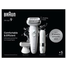 BRAUN epilátor Silk-épil 9-041 Biely/Strieborný