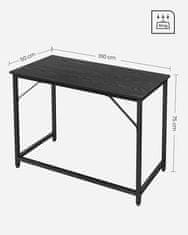 Artenat Pracovný stôl Berserk, 100 cm, čierna