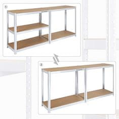 Songmics Skladový regál 180 x 90 x 40 cm SONGMICS GLR40SV