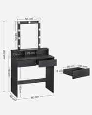 Artenat Toaletný stolík Fisheye, 145 cm, biela