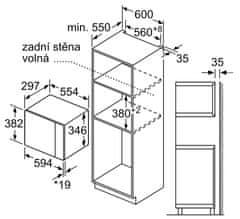 Bosch vstavaná mikrovlnná rúra BFL520MW0