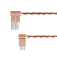 shumee USB kábel - typ C uhlová zástrčka 1m 3A Kruger&amp;Matz