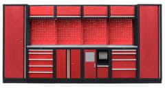 AHProfi Kvalitný PROFI RED dielenský nábytok 3920 x 495 x 2000 mm - RTGS1301AY