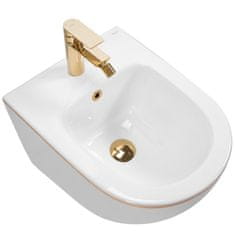 REA Carlo Mini bidet biela/zlatá REA-C6990 - Rea