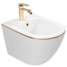 REA Carlo Mini bidet biela/zlatá REA-C6990 - Rea