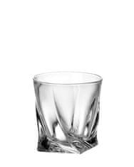 Crystalite Bohemia Bohemia Crystal Poháre na whisky Quadro 2K936/0/99A44/340ml ( set po 6 ks)