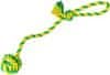 Vrhací lano s míčem HipHop bavlněný 41 cm 85 g limetková, zelená