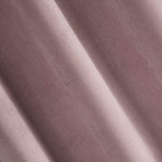 DESIGN 91 Zamatový matný záves s krúžkami - Pierre, ružový 140 x 250 cm, ZA-355010