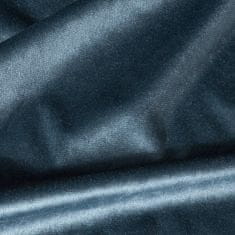DESIGN 91 Zamatový lesklý záves s riasiacou páskou - Pierre, modrý 140 x 300 cm, ZA-370889
