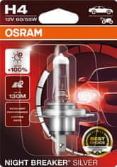 Osram OSRAM H4 12V 60/55W P43t NIGHT BREAKER SILVER plus 100% 1ks 64193NBS-01B