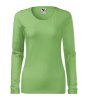 Tričko dámske SLIM (MALFINI) hrášková zelená (dlhý rukáv) M