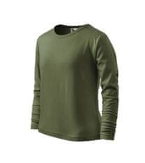 Malfini Tričko detské FIT-LS - MALFINI - khaki 10 rokov/146 cm