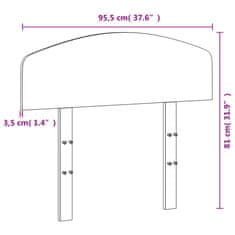 Vidaxl Čelo postele 90 cm masívna borovica