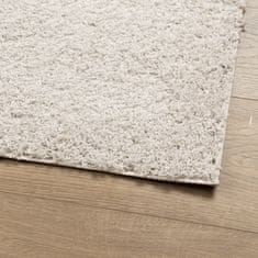 Petromila vidaXL Shaggy koberec PAMPLONA, vysoký vlas, moderný krémový 240x340cm