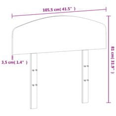 Vidaxl Čelo postele biele 100 cm masívna borovica