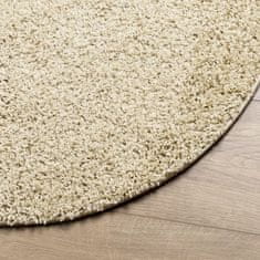 Petromila vidaXL Shaggy koberec PAMPLONA, vysoký vlas, moderný, zlatý Ø 160 cm