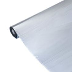 Vidaxl Solárna fólia statický reflexný efekt strieborná 90x1000 cm PVC