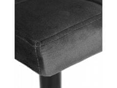 Wellhox Arako Black graphite Velvet bar hocker