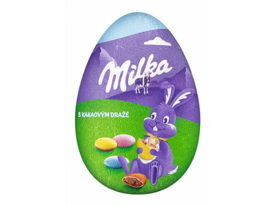 MILKA Funny Eggs vajíčko s kakaovým dražé 50g