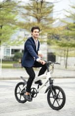 STYLE BIKE SMILE designový e-bike s bluetooth reproduktorom, vyberateľnou batériou, biely 