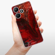 iSaprio Silikónové puzdro - RedMarble 17 pre Infinix Hot 30i