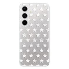 iSaprio Silikónové puzdro - Stars Pattern - white pre Samsung Galaxy S24