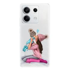 iSaprio Silikónové puzdro - Kissing Mom - Brunette and Boy pre Xiaomi Redmi Note 13 5G