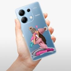 iSaprio Silikónové puzdro - Kissing Mom - Brunette and Girl pre Xiaomi Redmi Note 13