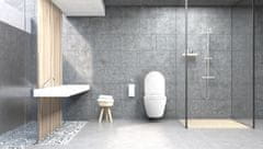 REA Carlo Mini Rimless, závesná záchodová misa 49x36,5 cm so sedátkom s pomalým zatváraním, biela, REA-C1259