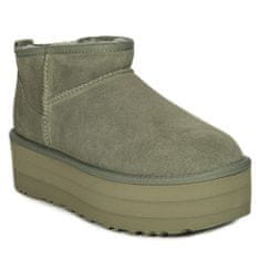 Ugg Australia Členkové topánky zelená 41 EU Classic Ultra Mini Platform Shaded Clover