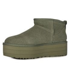 Ugg Australia Členkové topánky zelená 41 EU Classic Ultra Mini Platform Shaded Clover