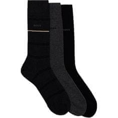 Hugo Boss 3 PACK - pánske ponožky BOSS 50515154-012 (Veľkosť 40-46)