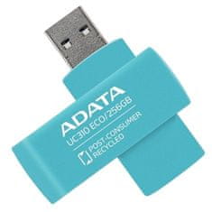 A-Data USB Flash disk UC310E ECO, USB 3.2, 256GB USB 3.2 - zelený