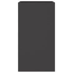 Petromila vidaXL Kvetináč čierny 42x38x75 cm oceľ valcovaná za studena