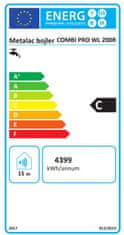 Metalac bojler COMBI PRO WL 200 R, kombinovaný ľavý