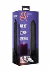 Shots Toys Shots 8 Inch Thick Realistic Dildo Vibe Black vibrátor