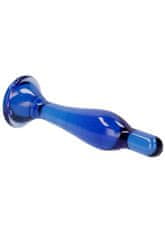 Shots Toys Shots Chrystalino Flask blue sklenené dildo