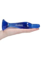 Shots Toys Shots Chrystalino Flask blue sklenené dildo