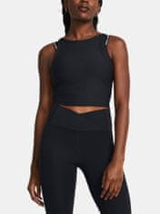 Under Armour Tielko Meridian Rib Crop Tank-BLK M