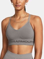 Under Armour Podprsenka UA Seamless Low Long Bra-GRY XXL