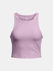 Under Armour Tielko Meridian Rib Crop Tank-PPL XS