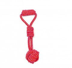 Nuxie  XT2210 Vrhacie lano s loptičkou 30 cm červené