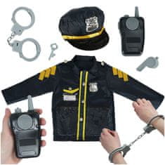 KIK  KX4296 Karnevalový kostým policajt 3-8 rokov