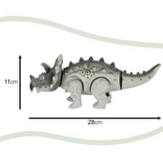 KIK  KX4400 Diaľkovo ovládaný dinosaurus RC Triceratops sivý