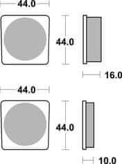 SBS Brzdové doštičky 522HF