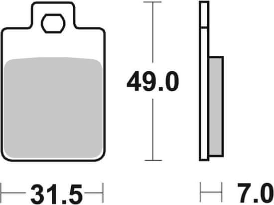 SBS Brzdové doštičky 130HF