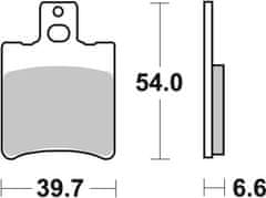 SBS Brzdové doštičky 114HF