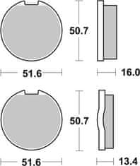 SBS Brzdové doštičky 518HF