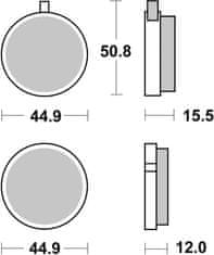 SBS Brzdové doštičky 500HF